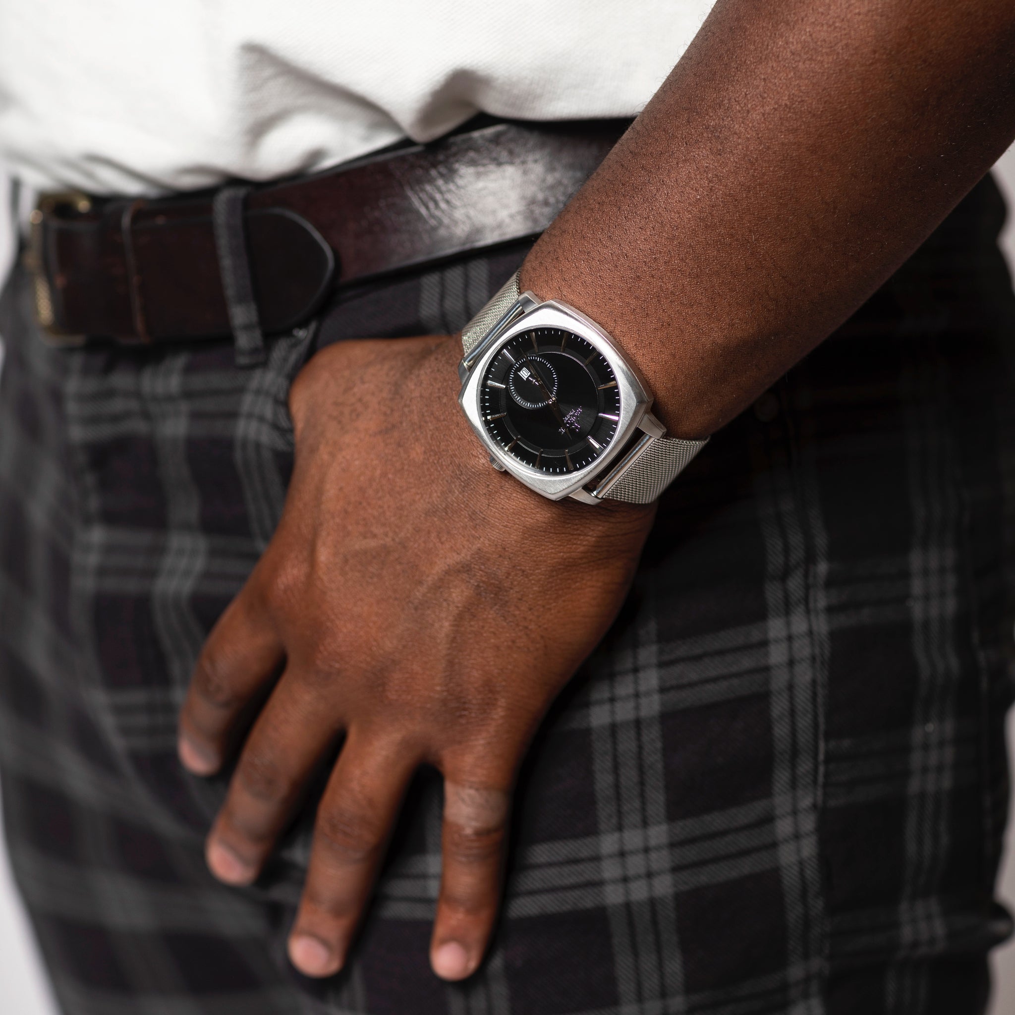 asorock watches africa first luxury watch brand monolith silver mesh strap 